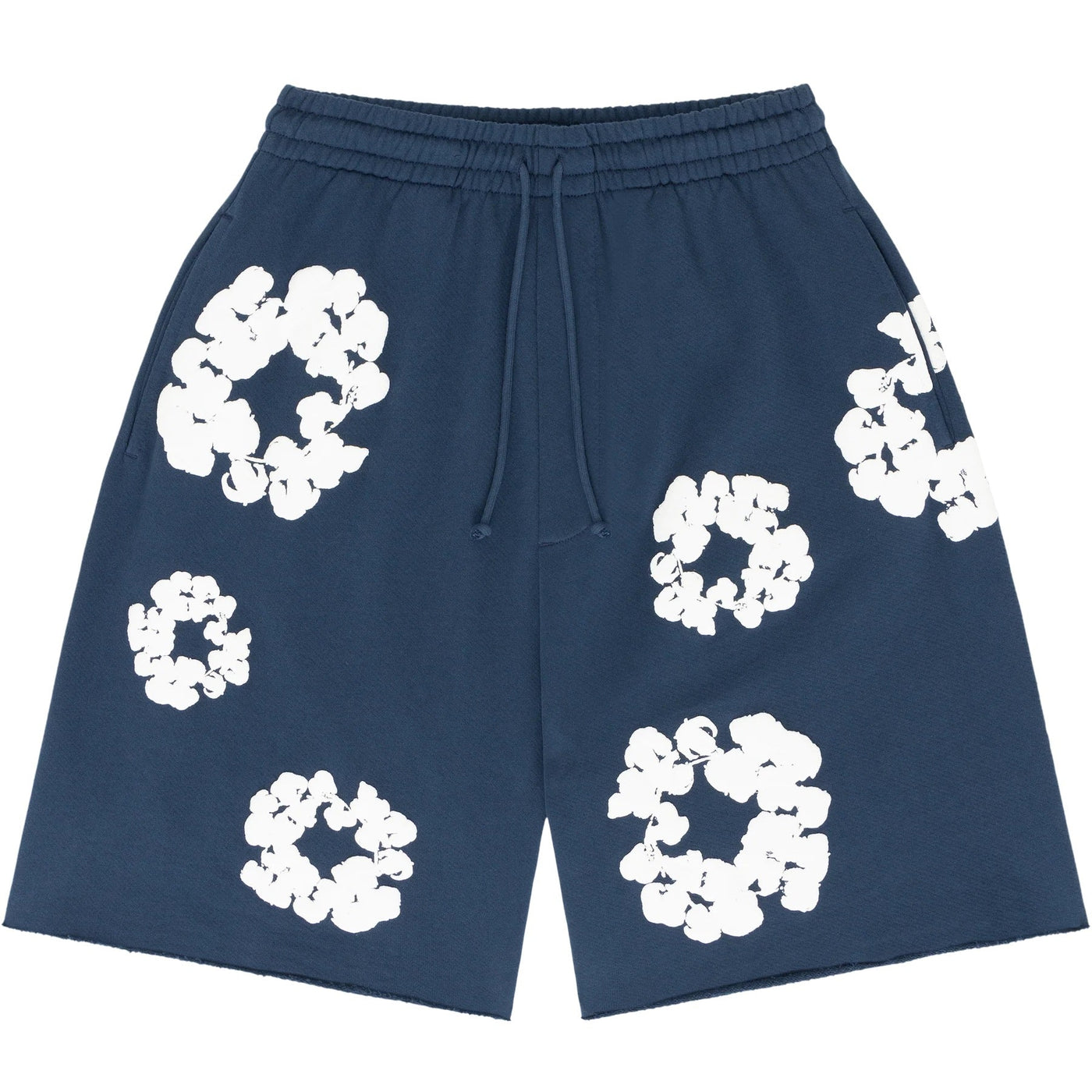"Flower" Shorts Navy Blue